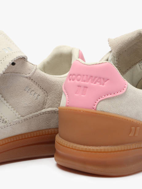 Sneakers Becks X Uit Leder Coolway Bruin women 7603185 ander zicht 3